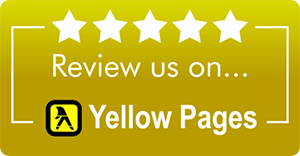Yellow button with five stars,
