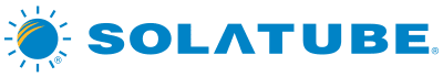 SOLATUBE logo in blue with a yellow sun icon and blue ray lines