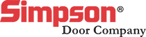 Simpson Door Company logo in red and black text on a white background