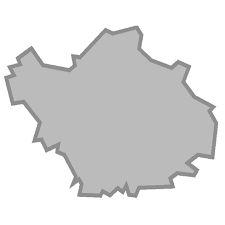 Une carte grise avec un contour blanc sur fond blanc.