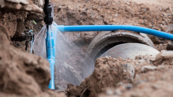Sewer and Water line