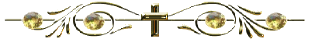 Gold ornamental border with mirrored scrollwork, leaves, and circular medallions on a white background
