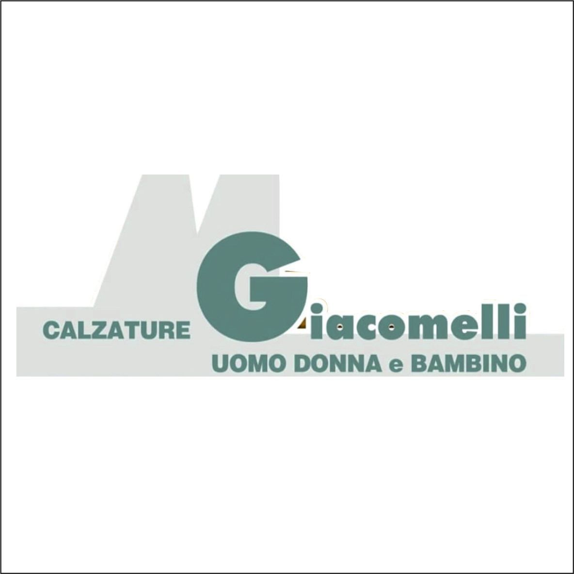 A logo for calzature giacomelli uomo donna e bambino