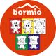 Un cerchio rosso con la parola bormio sopra