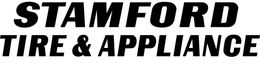 Stamford Tire & Appliance logo in bold black text on a white background