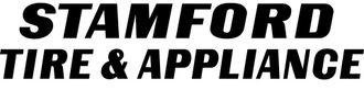 Stamford Tire & Appliance logo in bold black text on a white background
