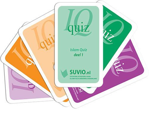 IQ-quizkaarten, veelkleurig, met de tekst