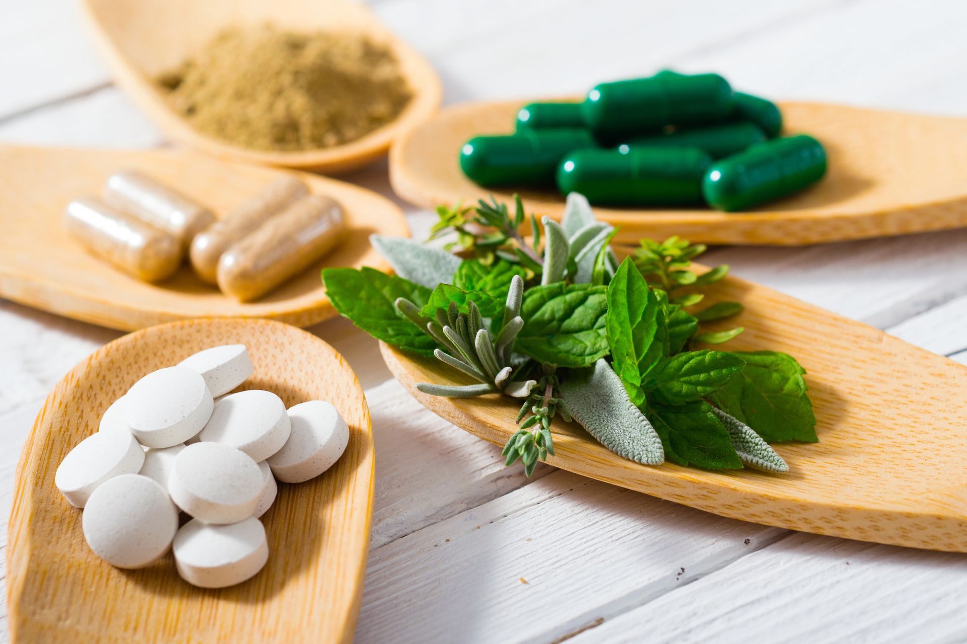 A Mortar and Pestle Surrounded by Herbs and Spices | Ballarat, VIC | Building Health Naturopathy
