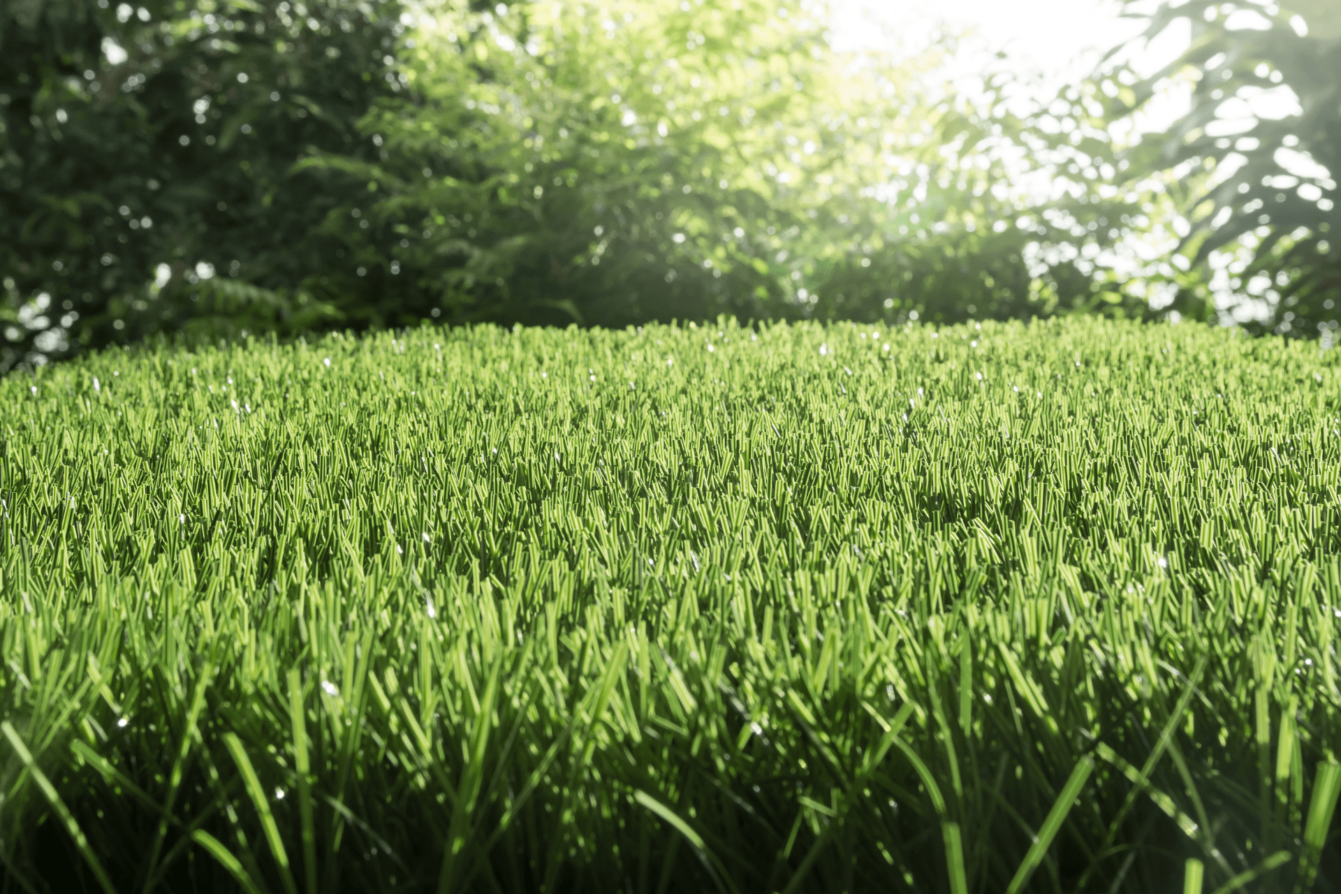 Artificial turf laid by Boise Landscaping Company in a backyard