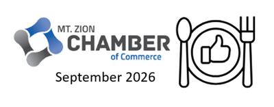 A logo for the mt. zion chamber of commerce