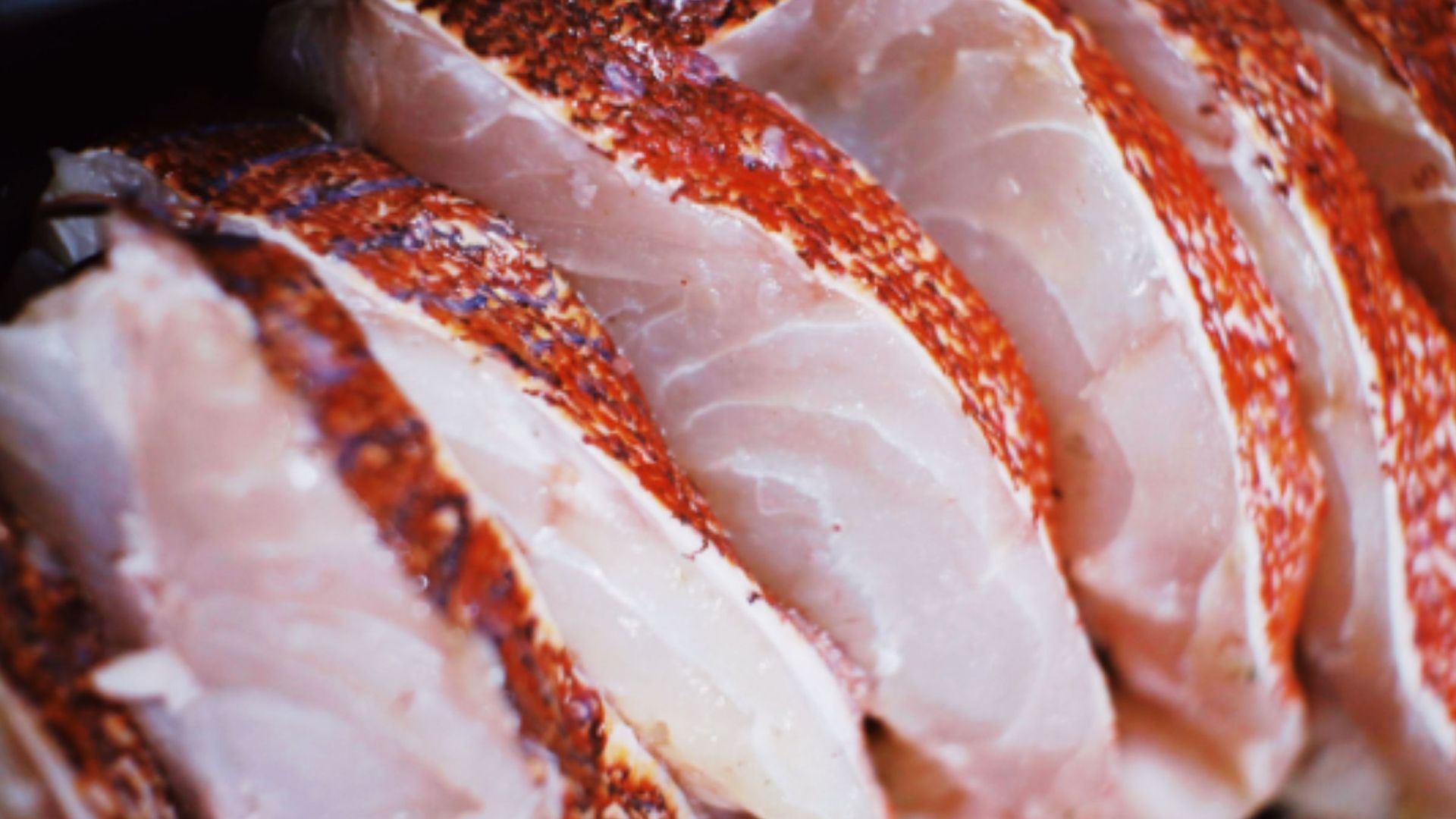 Filets of lane snapper