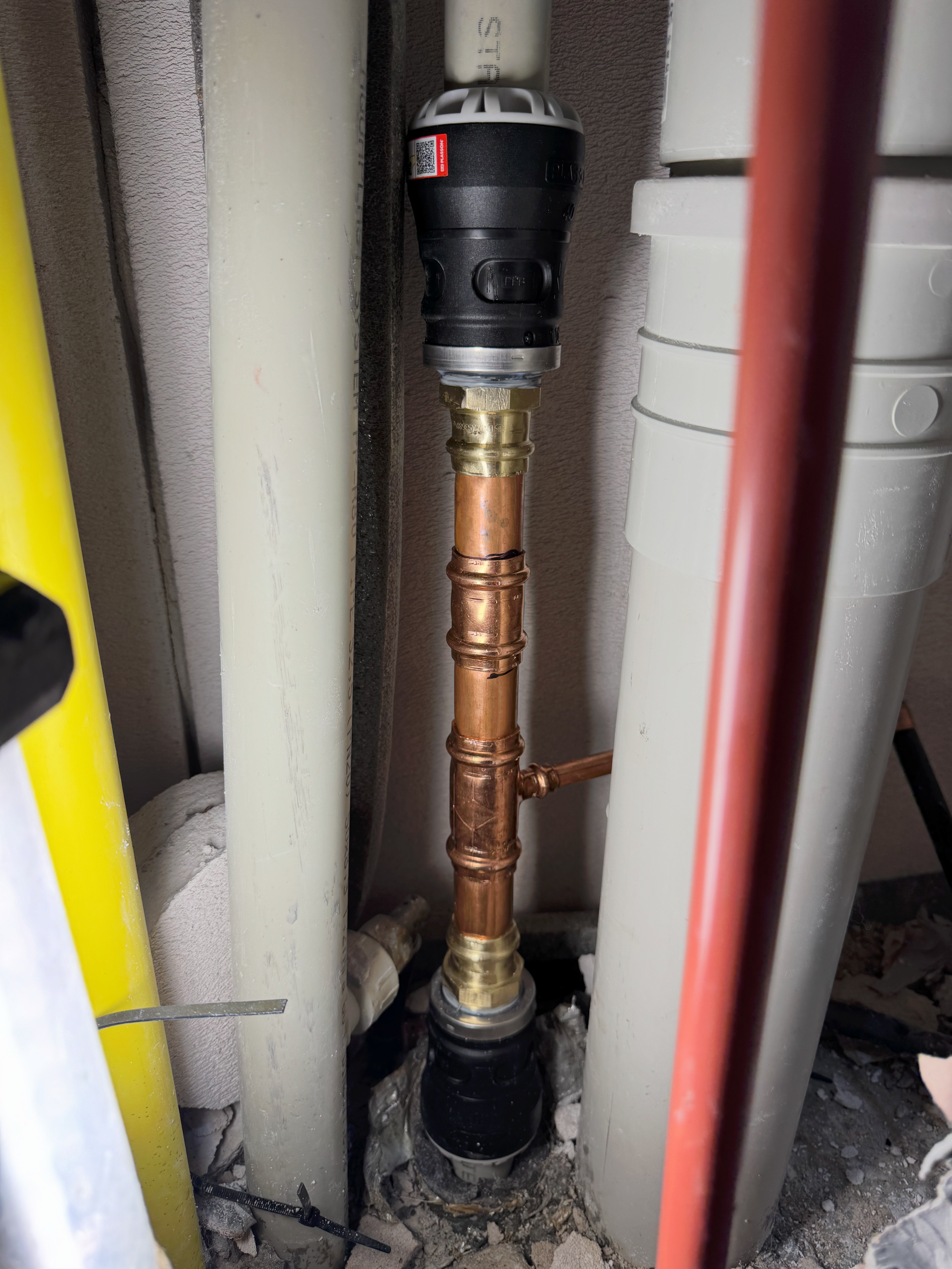Close up of gas pipes — Fair Plumbing In Kembla Grange, NSW