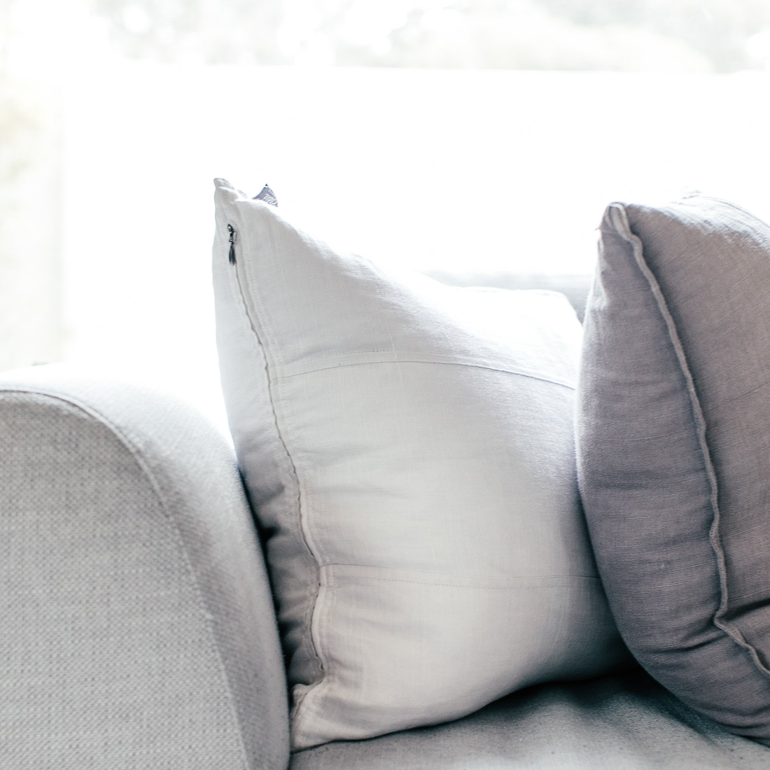 Close up photo of decorative pillows