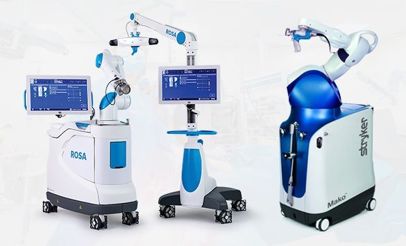 Robotic knee replacement