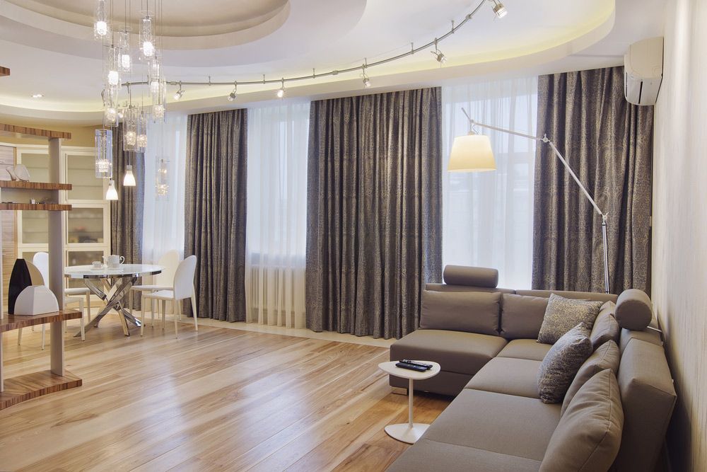 Living Room Curtains — Blinds Installation in Palmerston, NT