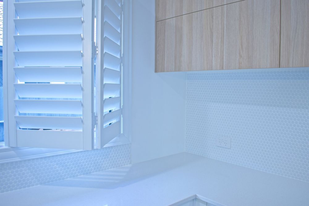 Half Open Plantation Shutters — Blinds Installation in Palmerston, NT