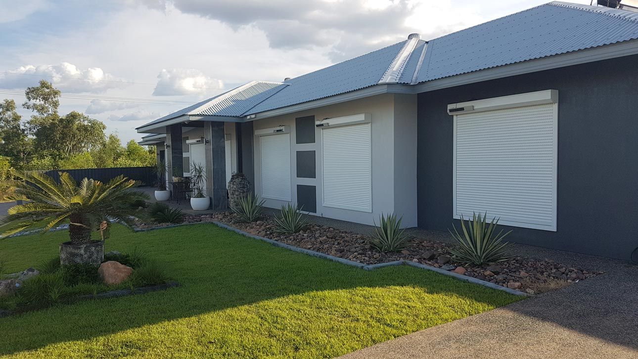 Closed Roller Shutters — Blinds Installation in Winnellie, NT