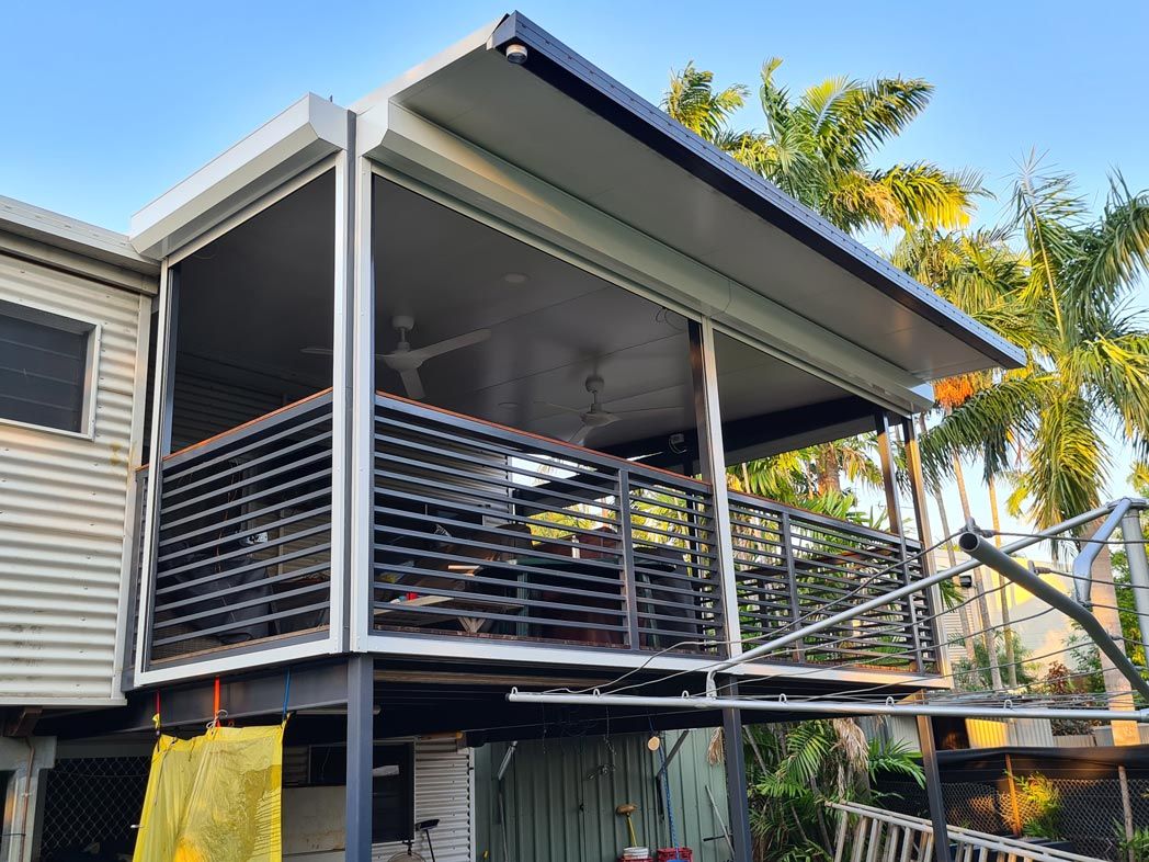 Upper Floor Of A Residential House — Blinds Installation in Winnellie, NT