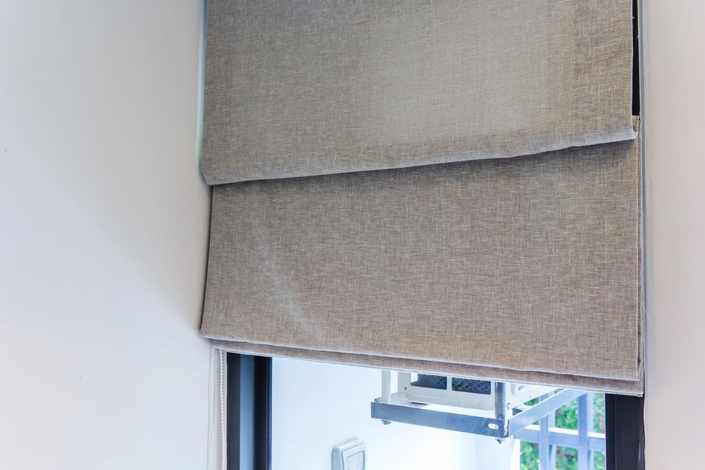 Gray Roman Blinds — Blinds Installation in Humpty Doo, NT