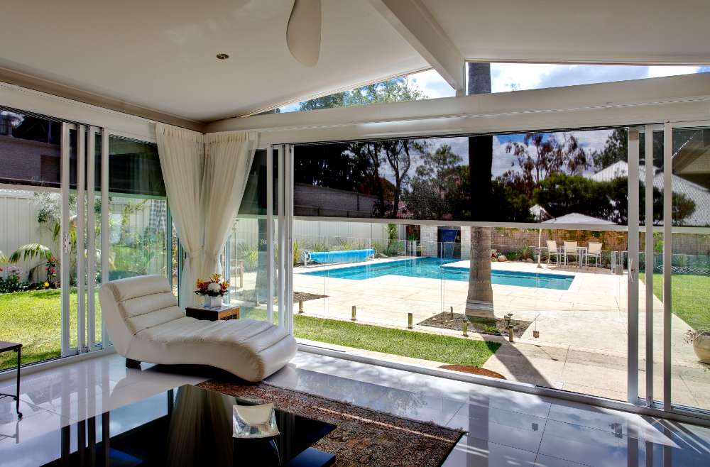 Zipscreen Blinds with Views on Pool Outside — Zipscreen in Winnellie, NT