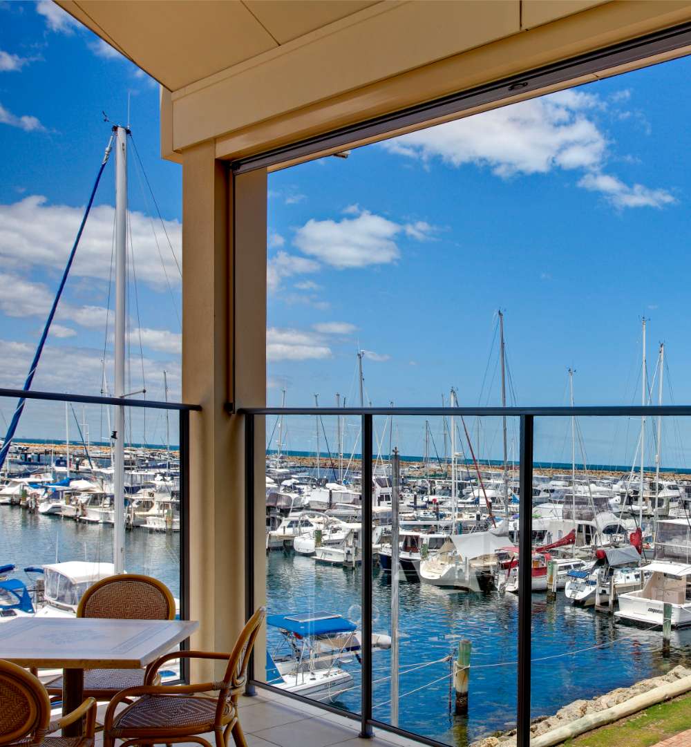 Table with View of Port — Zipscreen in Winnellie, NT