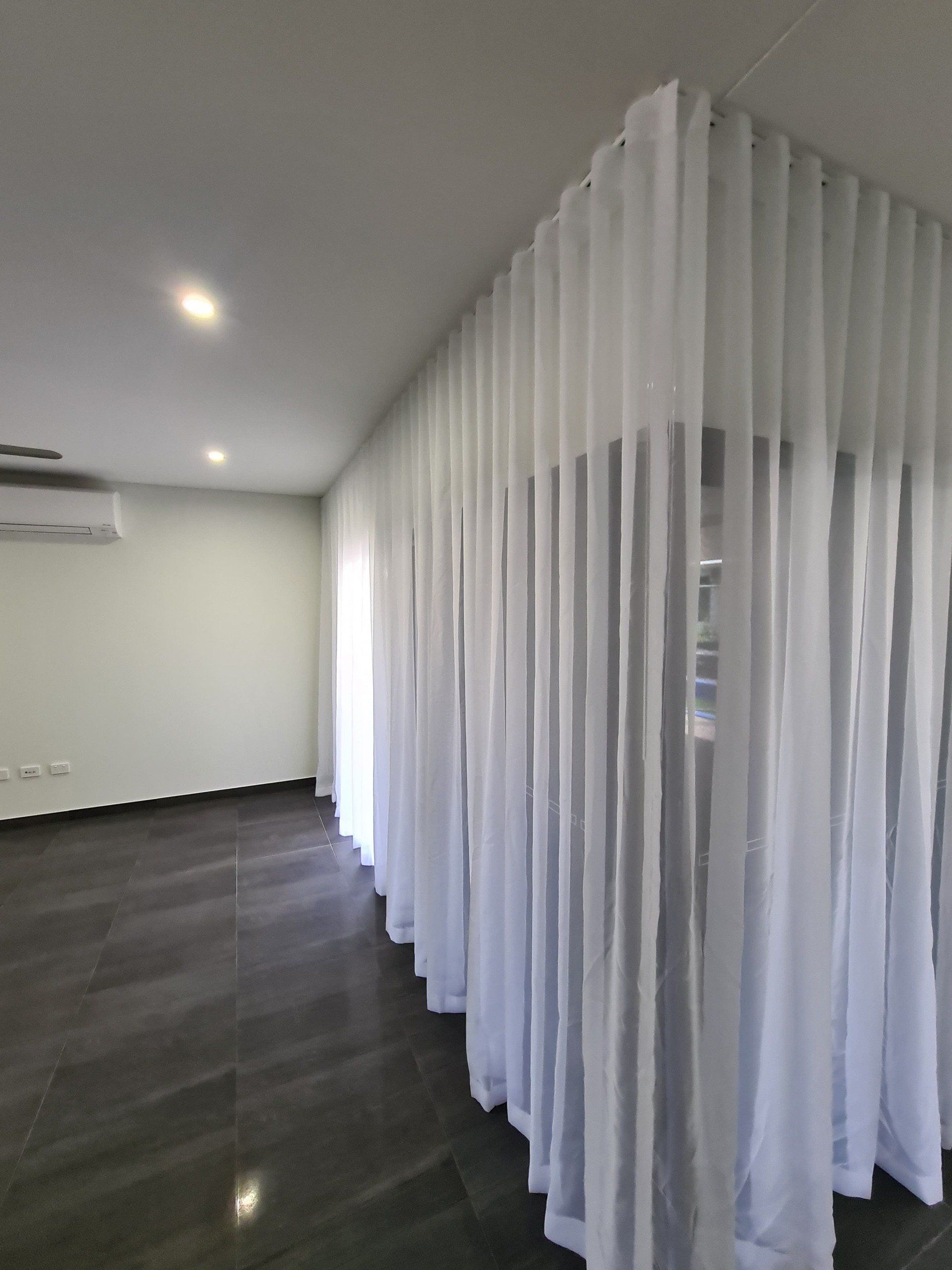 Sheer Curtains — Blinds Installation in Winnellie, NT