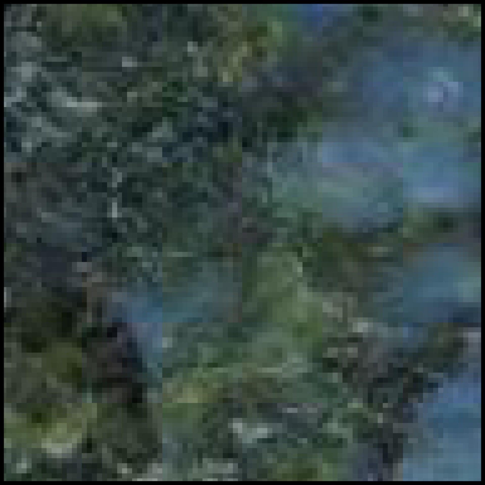 A blurry picture of a tree with a blue sky in the background.