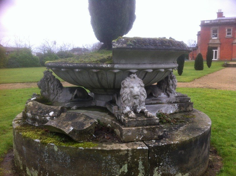 Booths Park Fountain DOFF cleaning & stone restoration