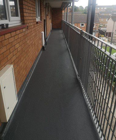 Lancaster social housing Balcony waterproofing project