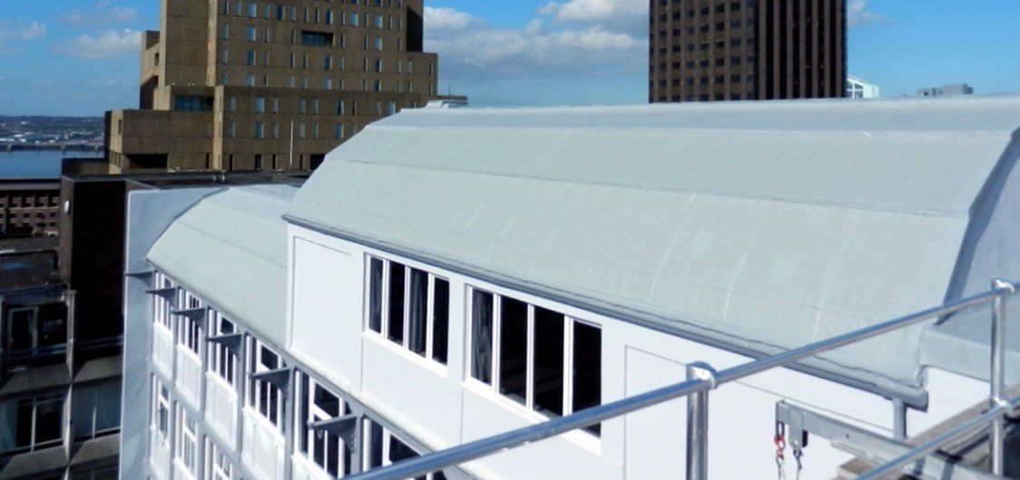 The Cotton Exchange project Liquid Roofing