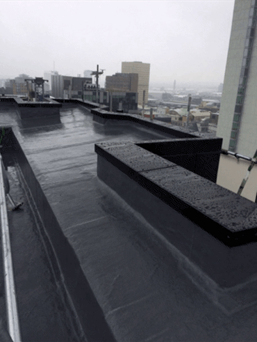 Banks house liquid roofing