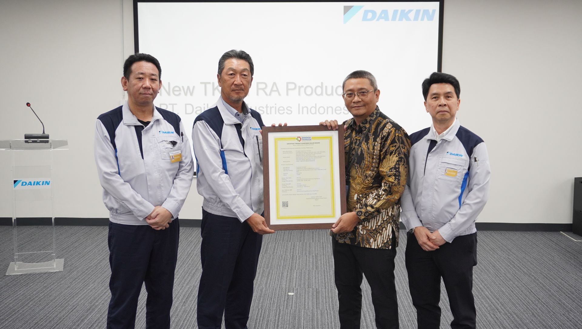 keberhasilan AC Nusantara Prestige mendapatkan nilai TKDN tertinggi 