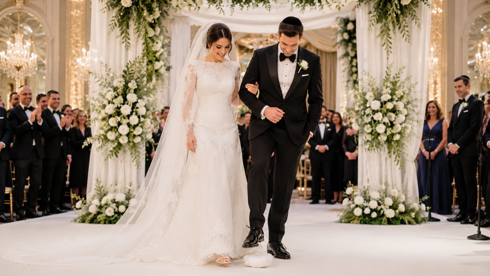  traditional Jewish wedding ceremony breaking the glass