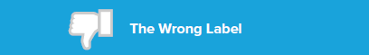 Blue banner with a white thumbs-down icon and the text