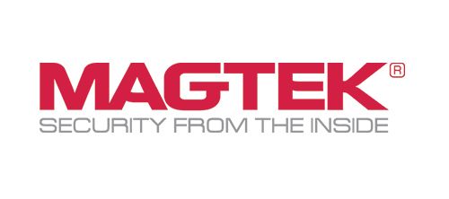 Red MAGTEK logo with 
