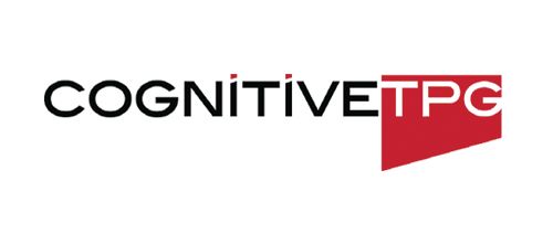 CognitiveTPG logo: Black text with a red accent and a stylized TPG.