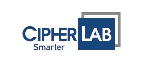 Cipher Lab logo. Dark blue text 