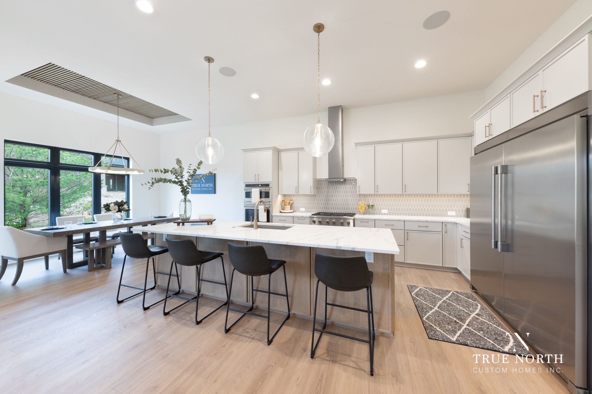 Kitchen Luxury Townhome By True North Custom Homes.