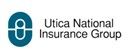 Utica National Insurance Group logo with teal icon and black text on white background