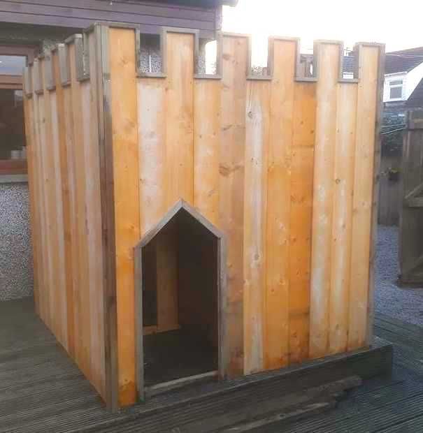 Quality wooden children's play fort supplied and installed by J.A. Halkett & Son