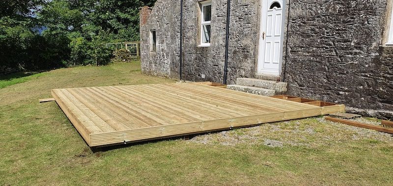 Quality garden decking supplied and installed by J.A. Halkett & Son