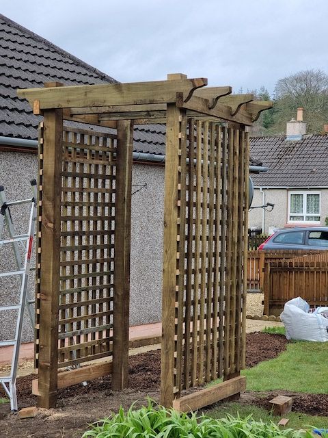 Quality wooden pergola supplied and installed by J.A. Halkett & Son