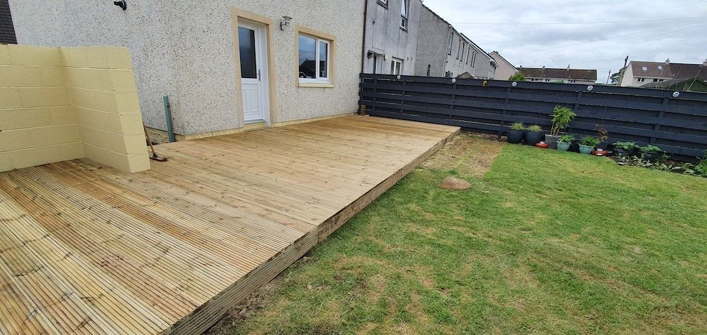 J.A. Halkett & Son based in Newton Stewart install quality garden decking throughout Dumfries and Galloway