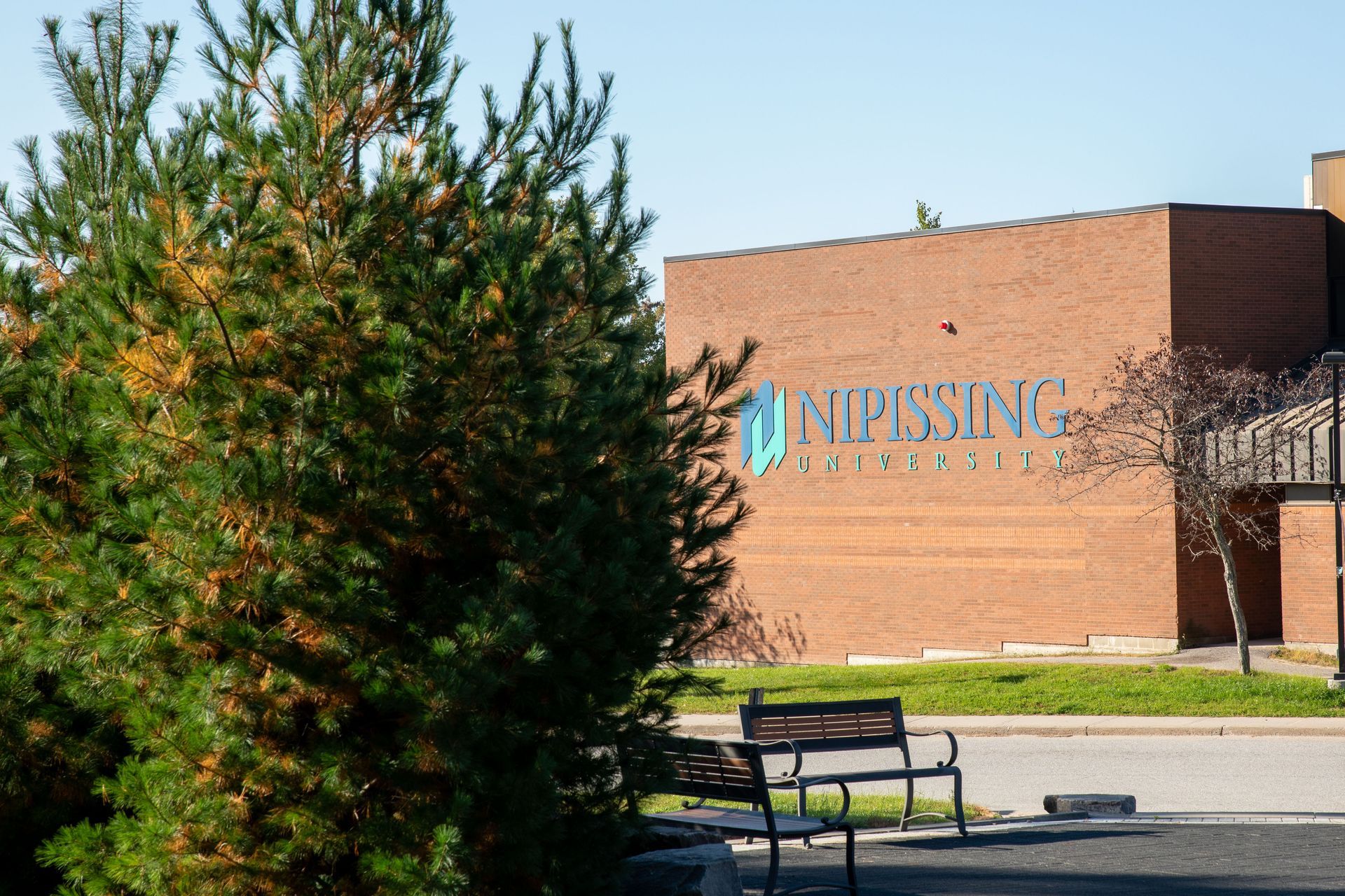 Brick building with