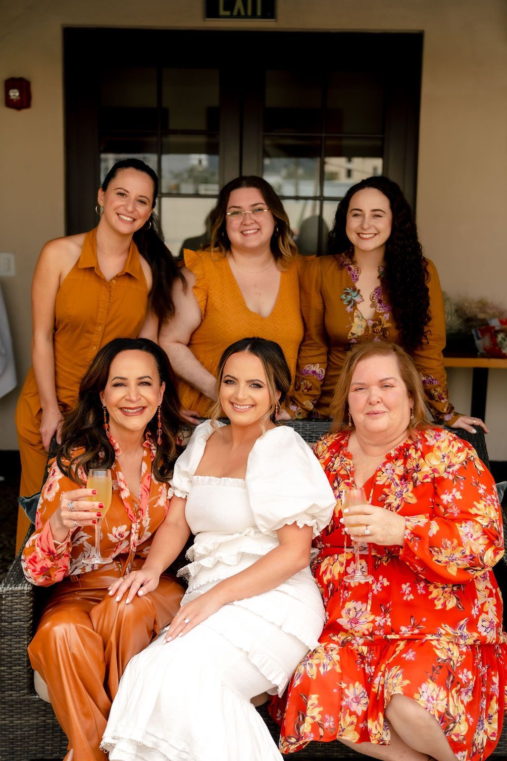Bride photos with family and friends