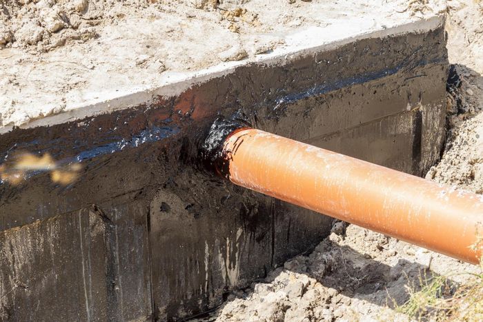 attaching the septic tank