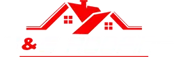 Red house logo with chimney, & text on a red underline.