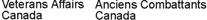 Veterans Affairs Canada and Anciens Combattants Canada wordmark in black text on white background