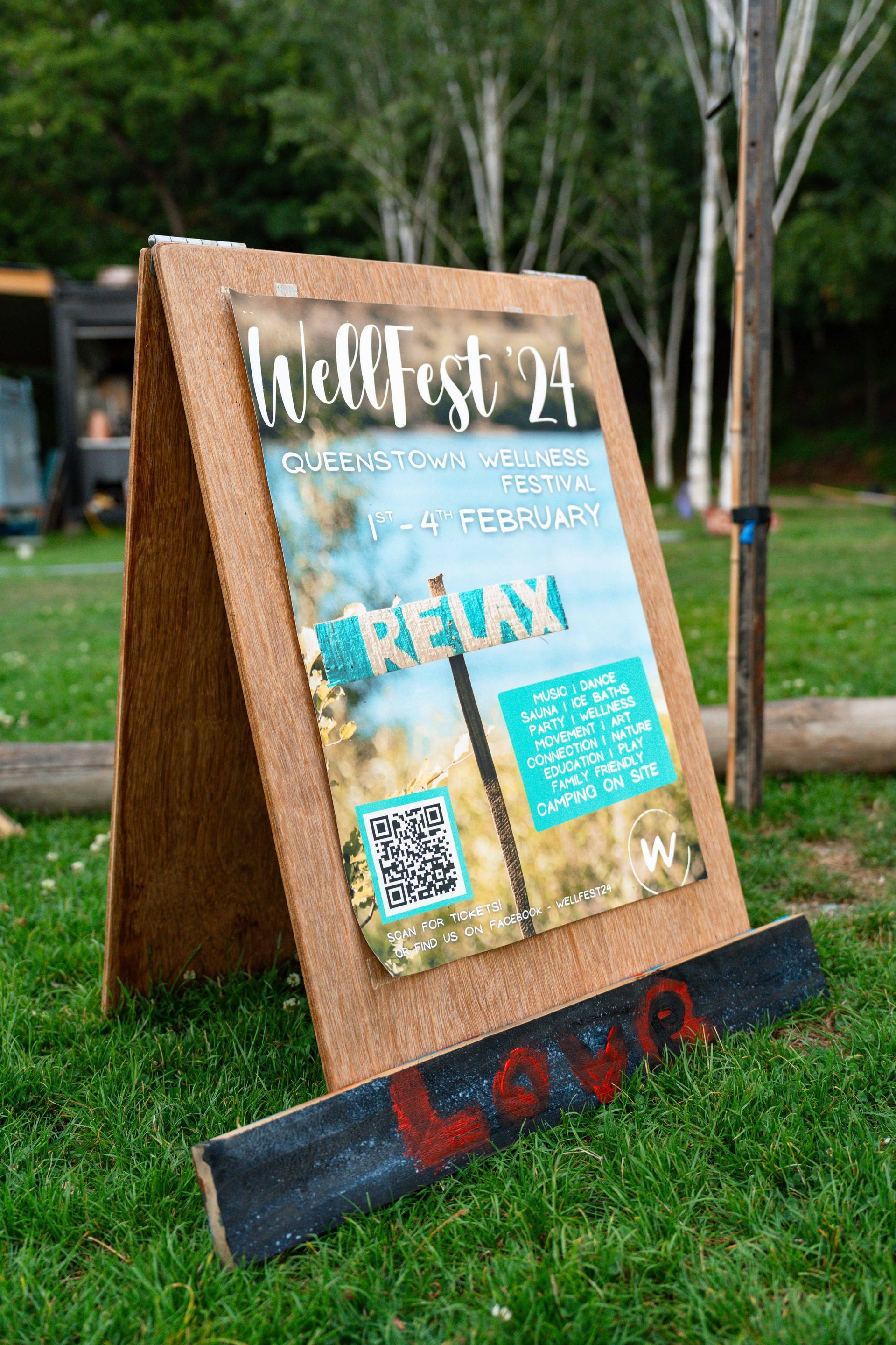 A-frame sign for 