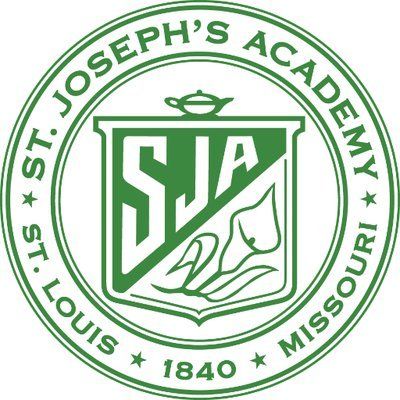 St. Joseph's Academy logo: green seal with